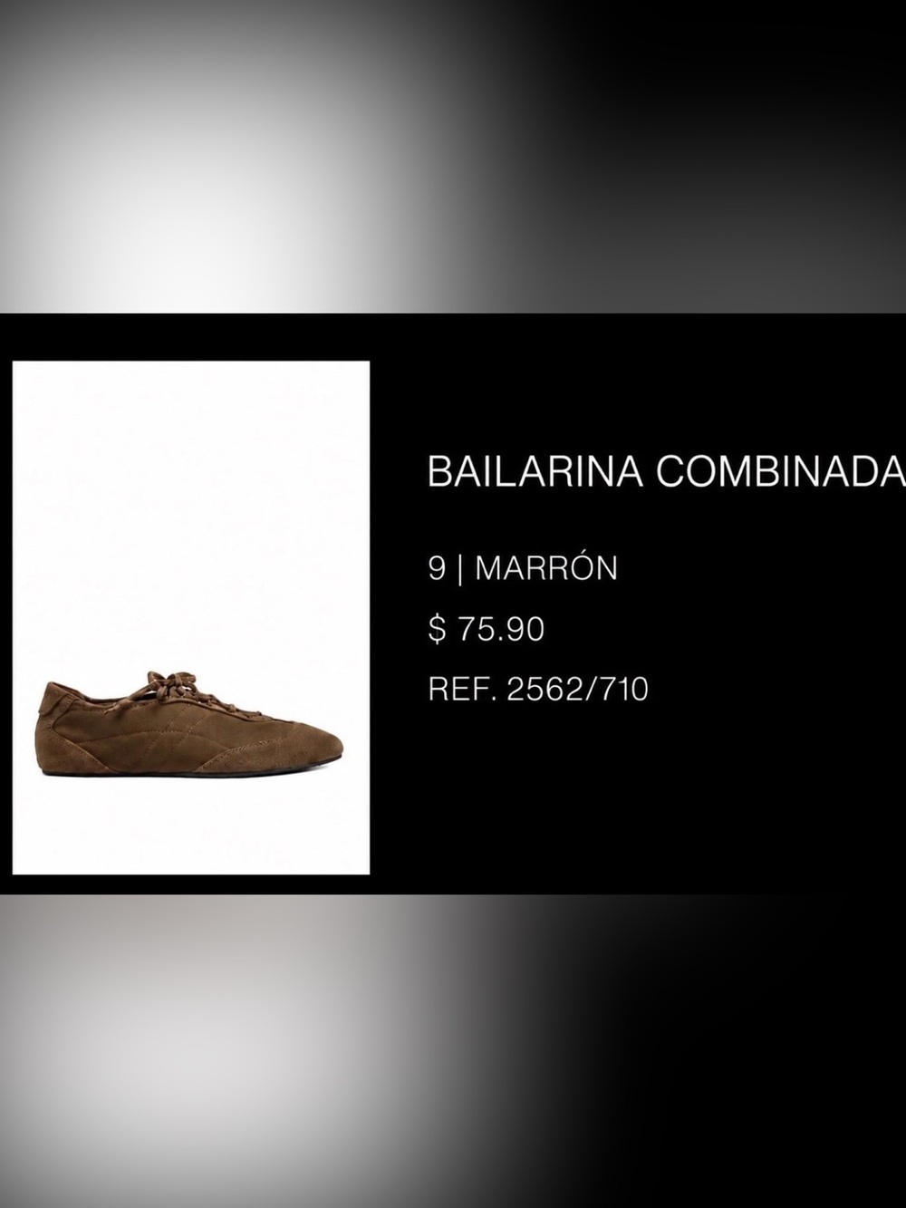 Zara Women's Brown Suede Ballet-Style Loafers